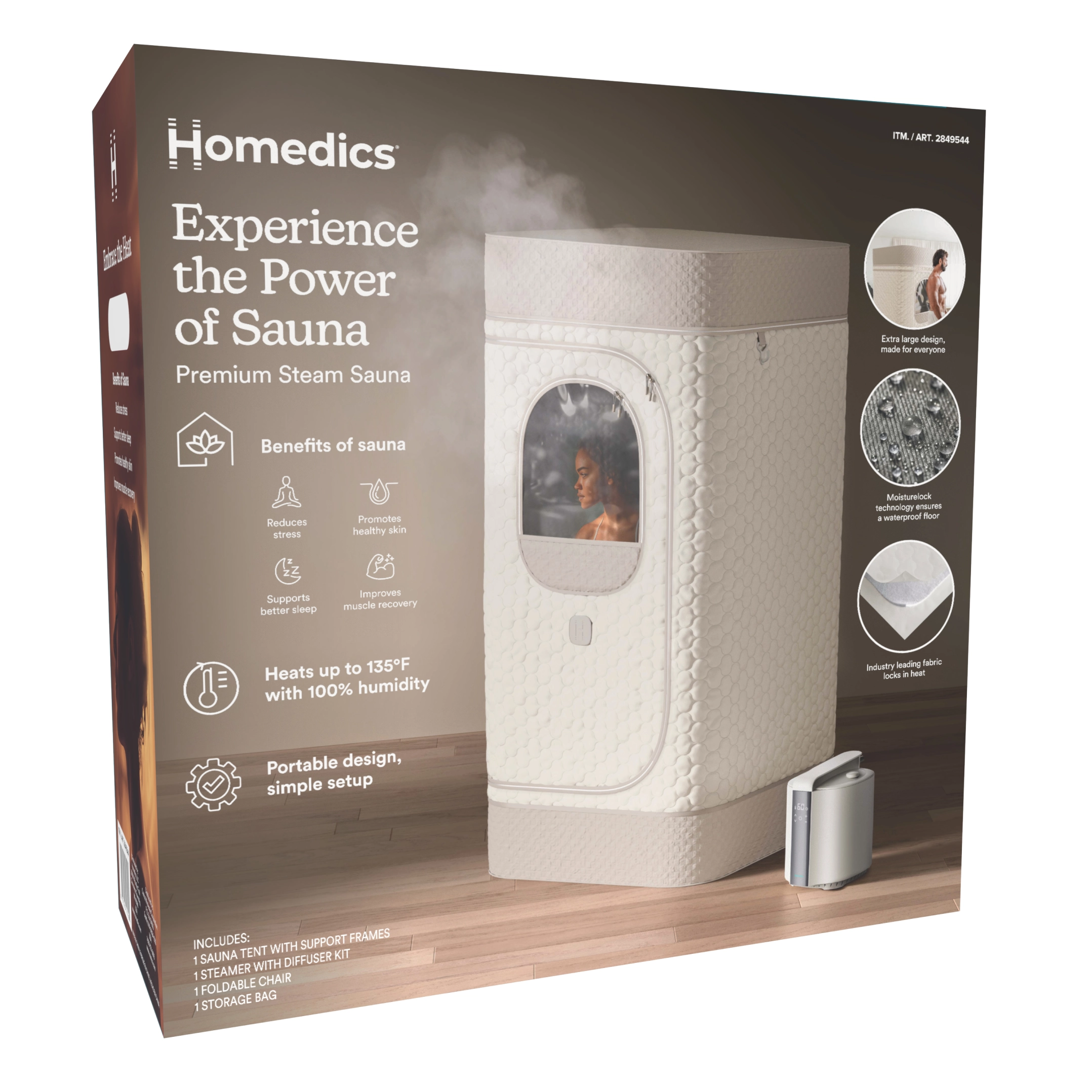Homedics® Premium Steam Sauna - Image 10