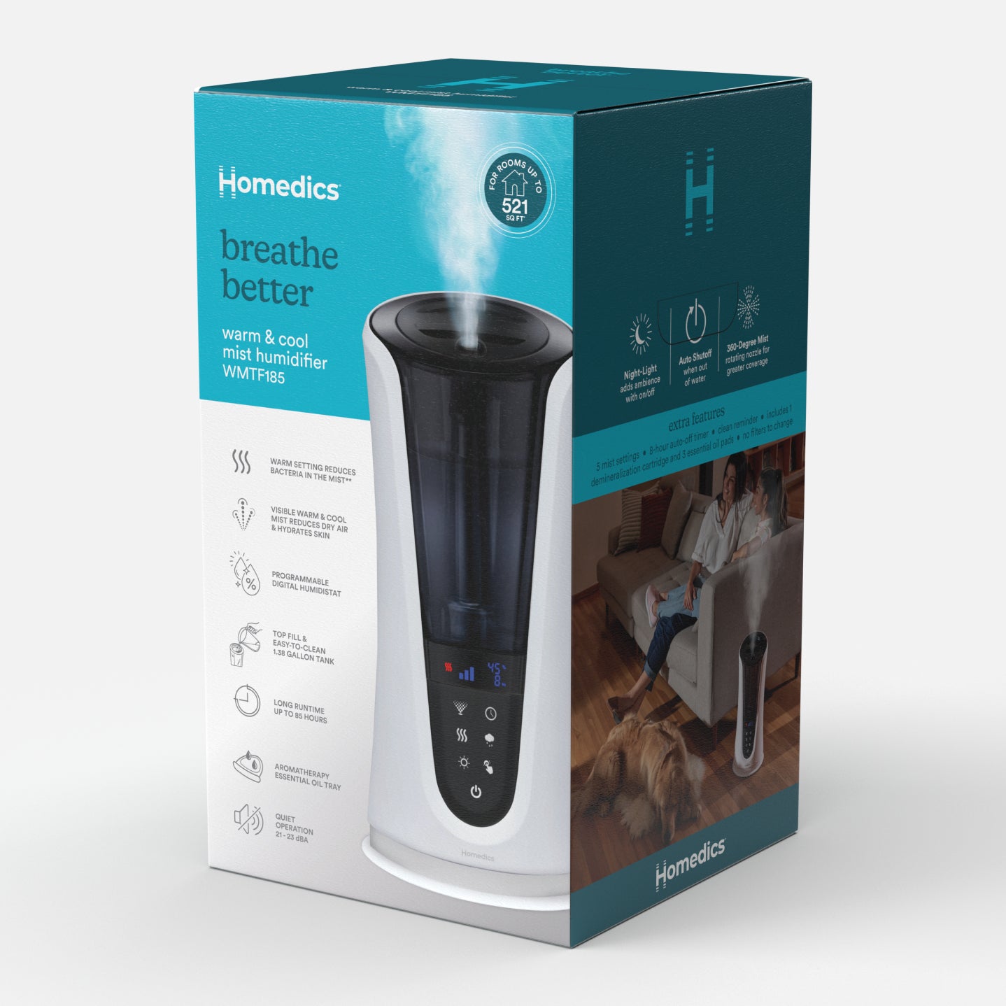 TotalComfort Deluxe Warm & Cool Mist Ultrasonic Humidifier - Image 10