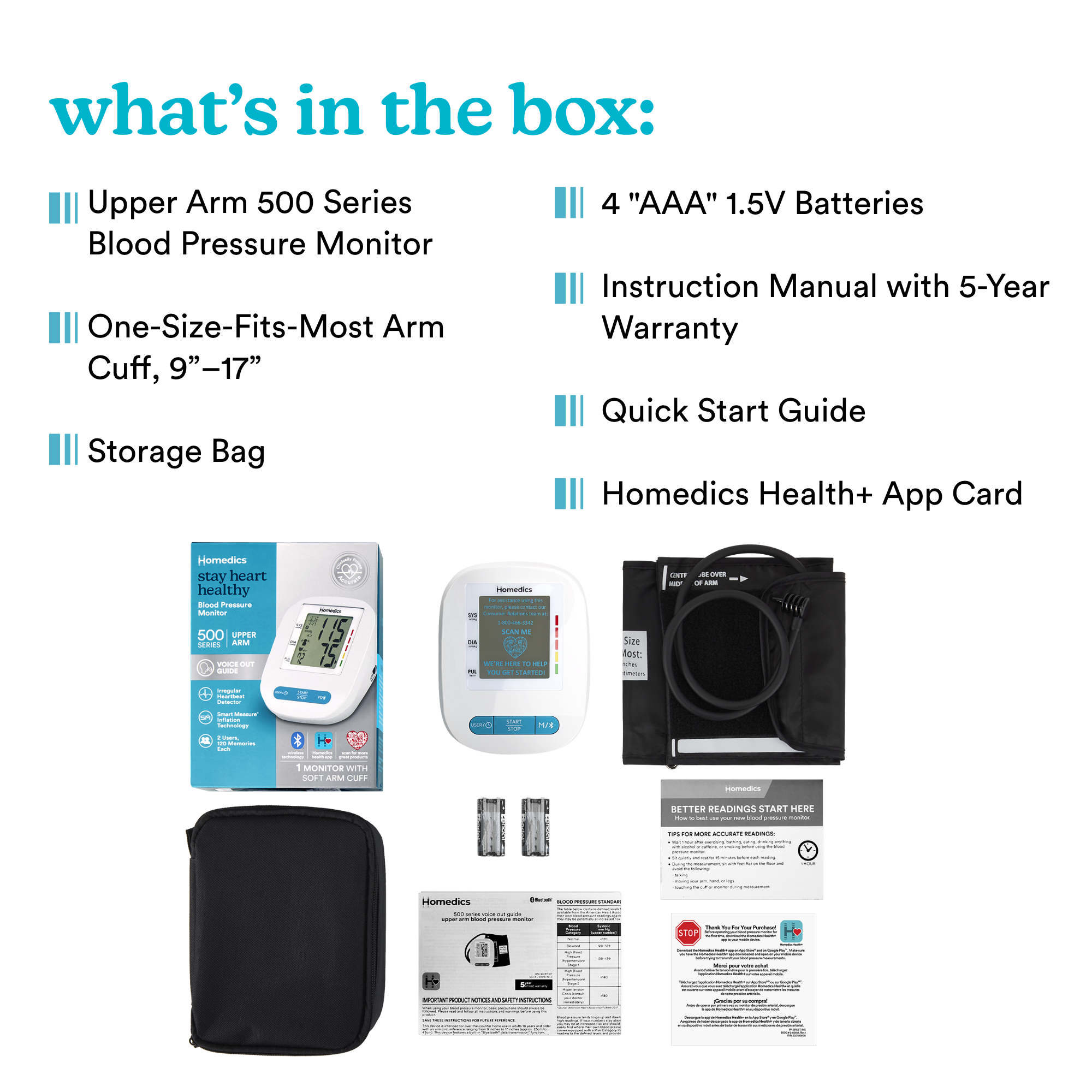 Upper Arm 500 Series Blood Pressure Monitor - Image 8