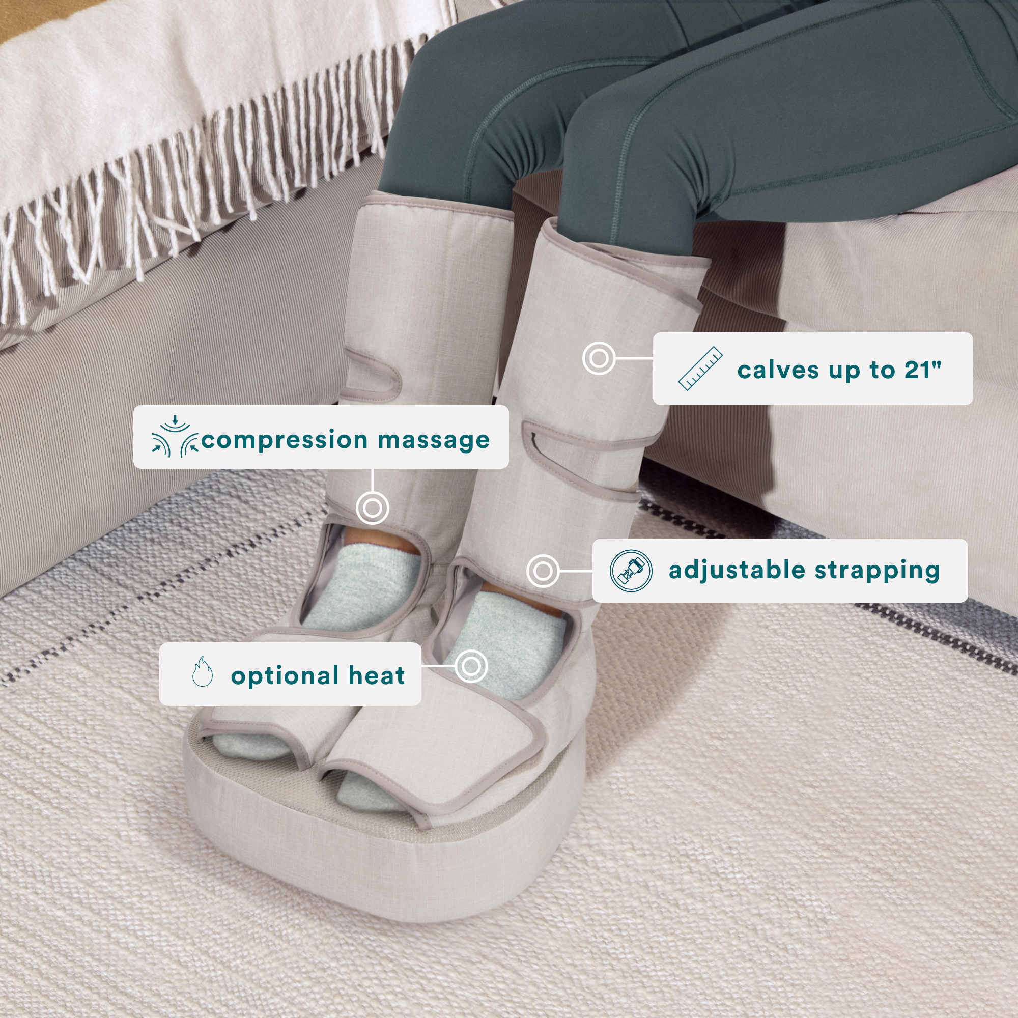 Real Relief Leg & Foot Massager - Image 3