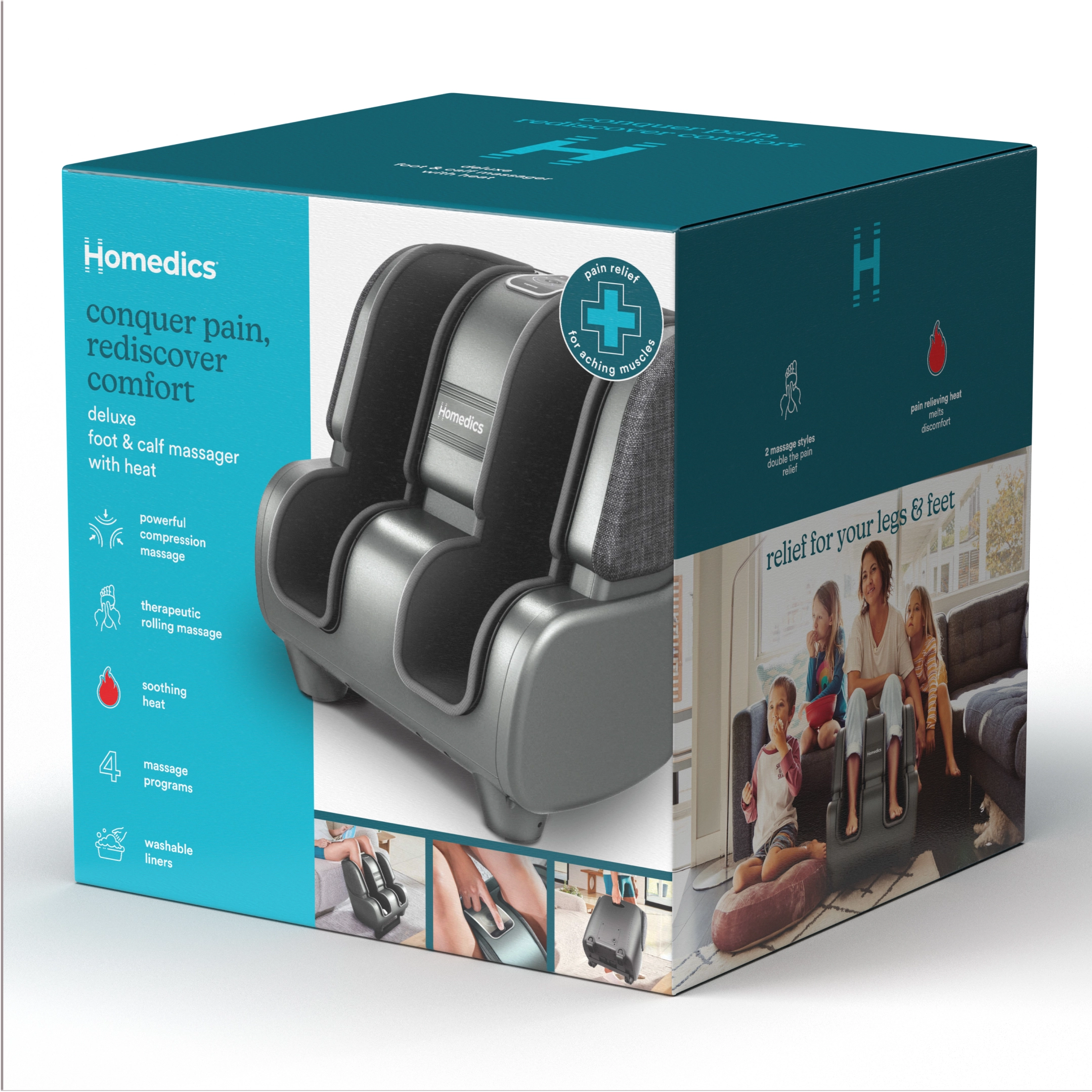 Deluxe Foot & Calf Massager with Heat - Image 8