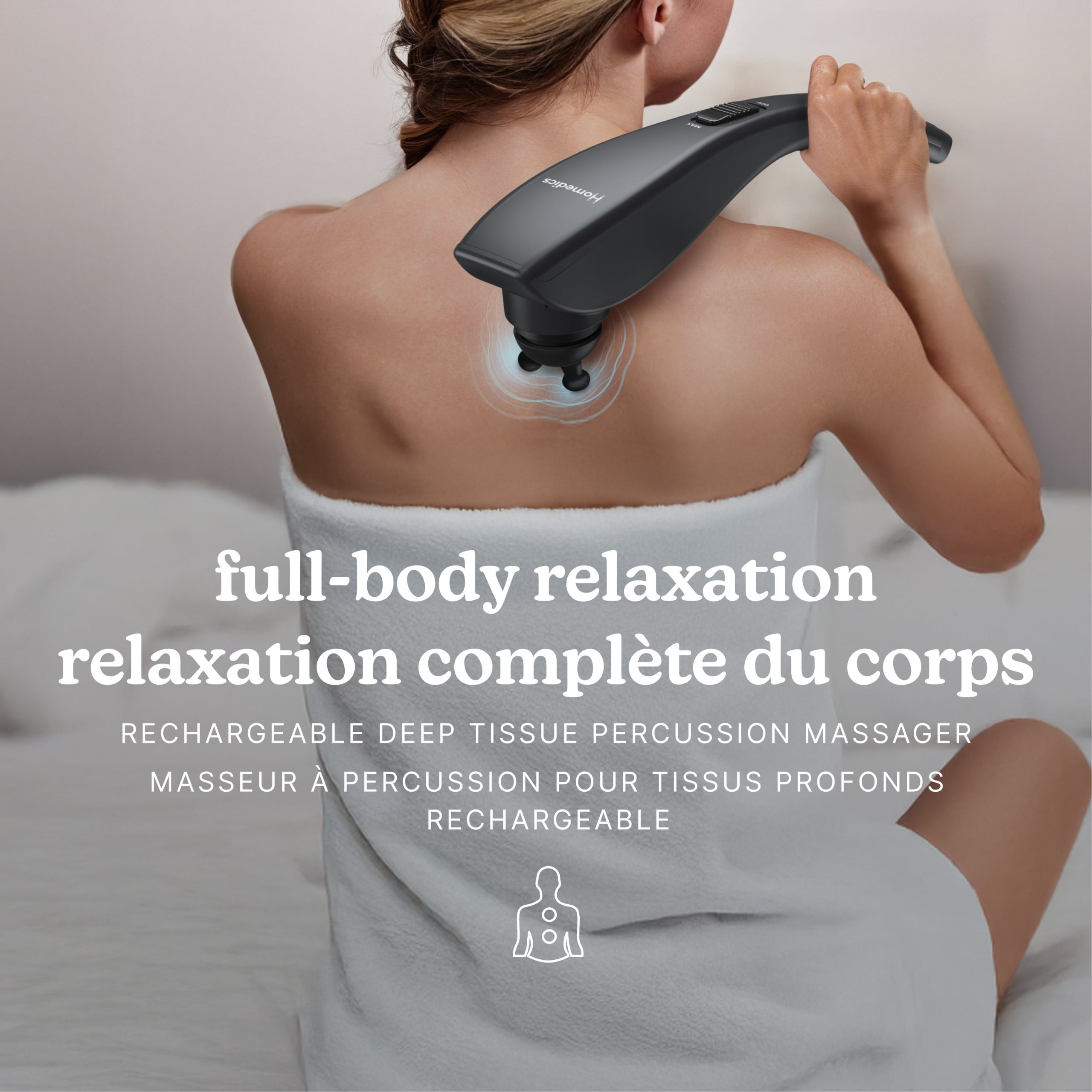 Homedics Rechargeable Deep Tissue Percussion Massager - Image 2
