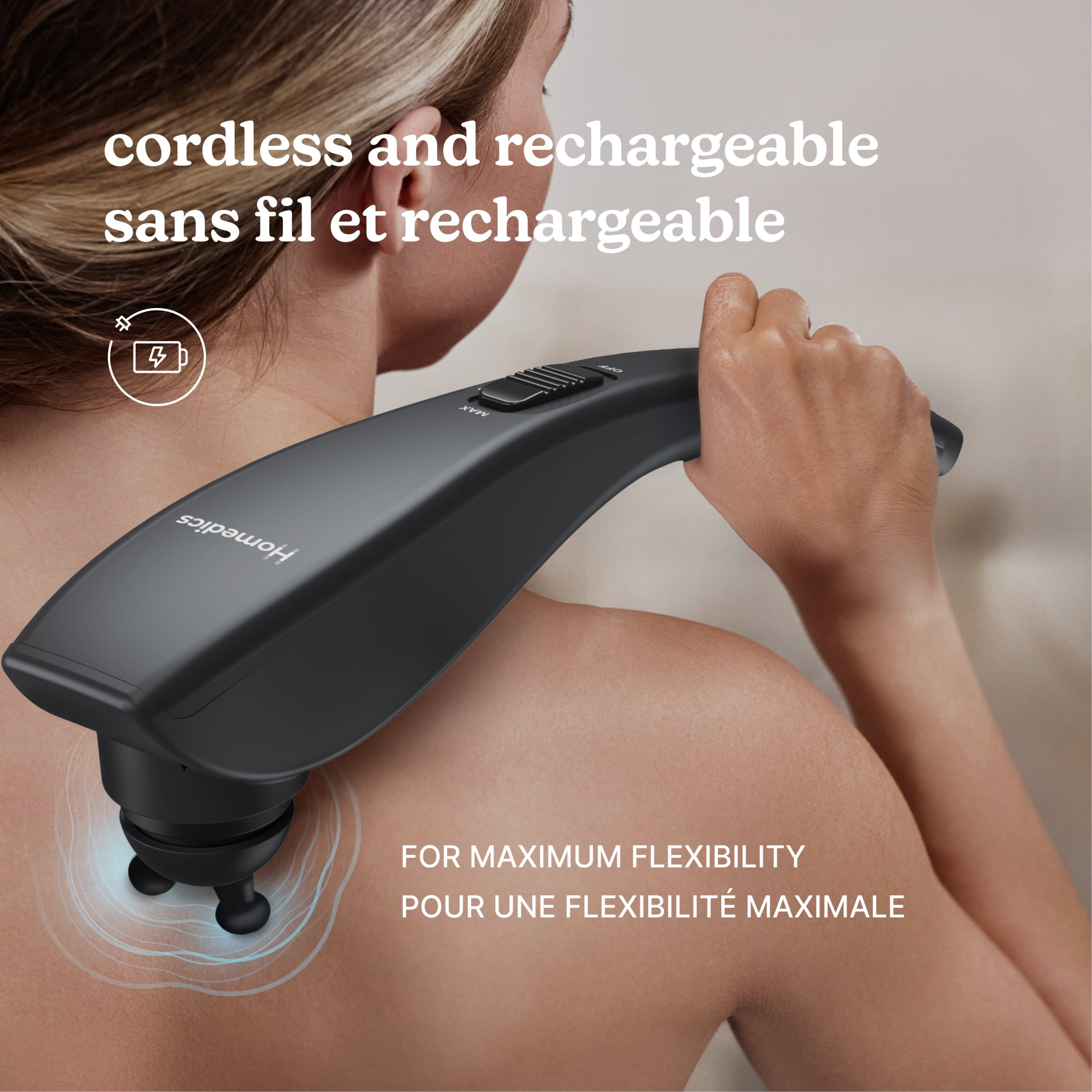 Homedics Rechargeable Deep Tissue Percussion Massager - Image 6