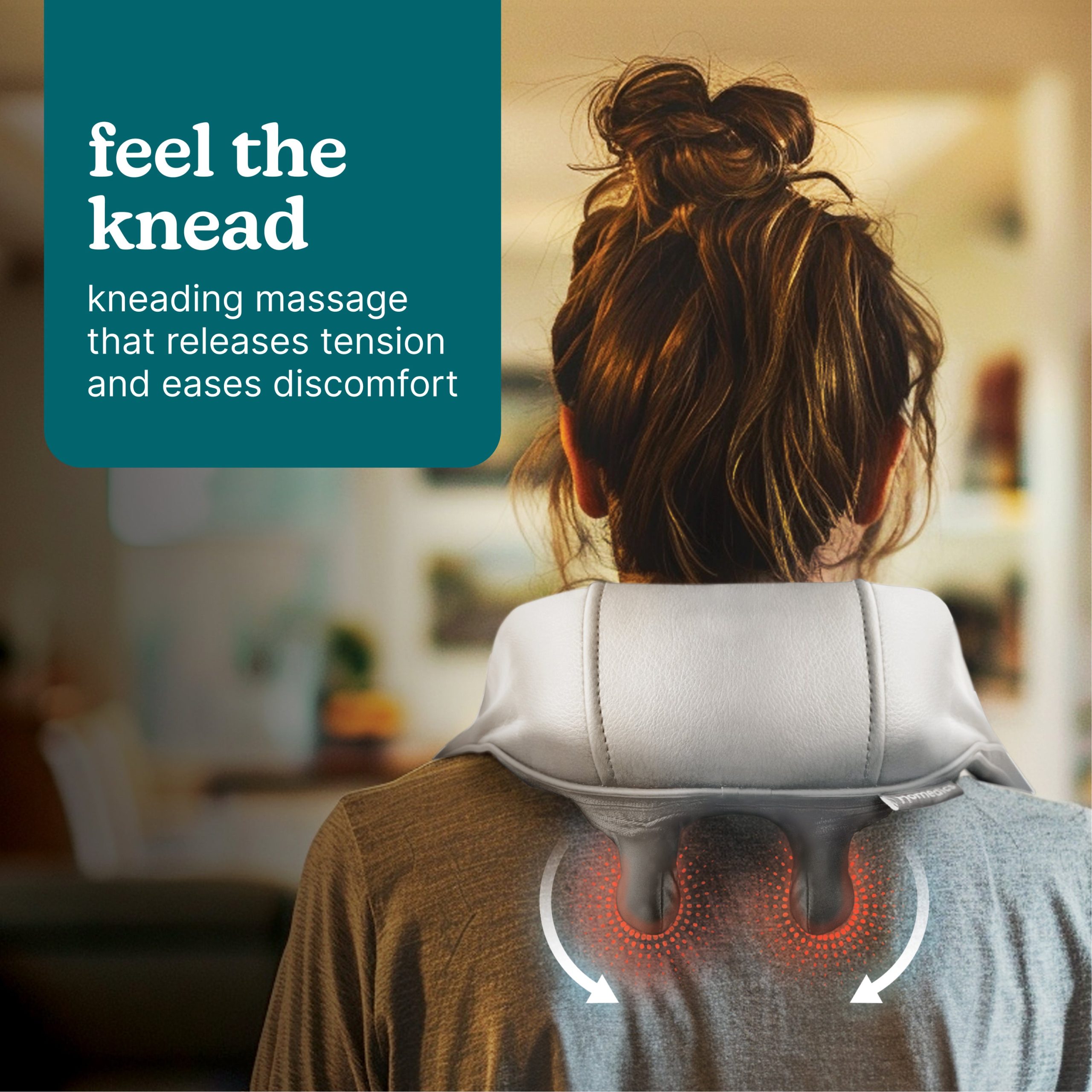 Deep Kneading Neck & Shoulder Massager with Heat - Image 2