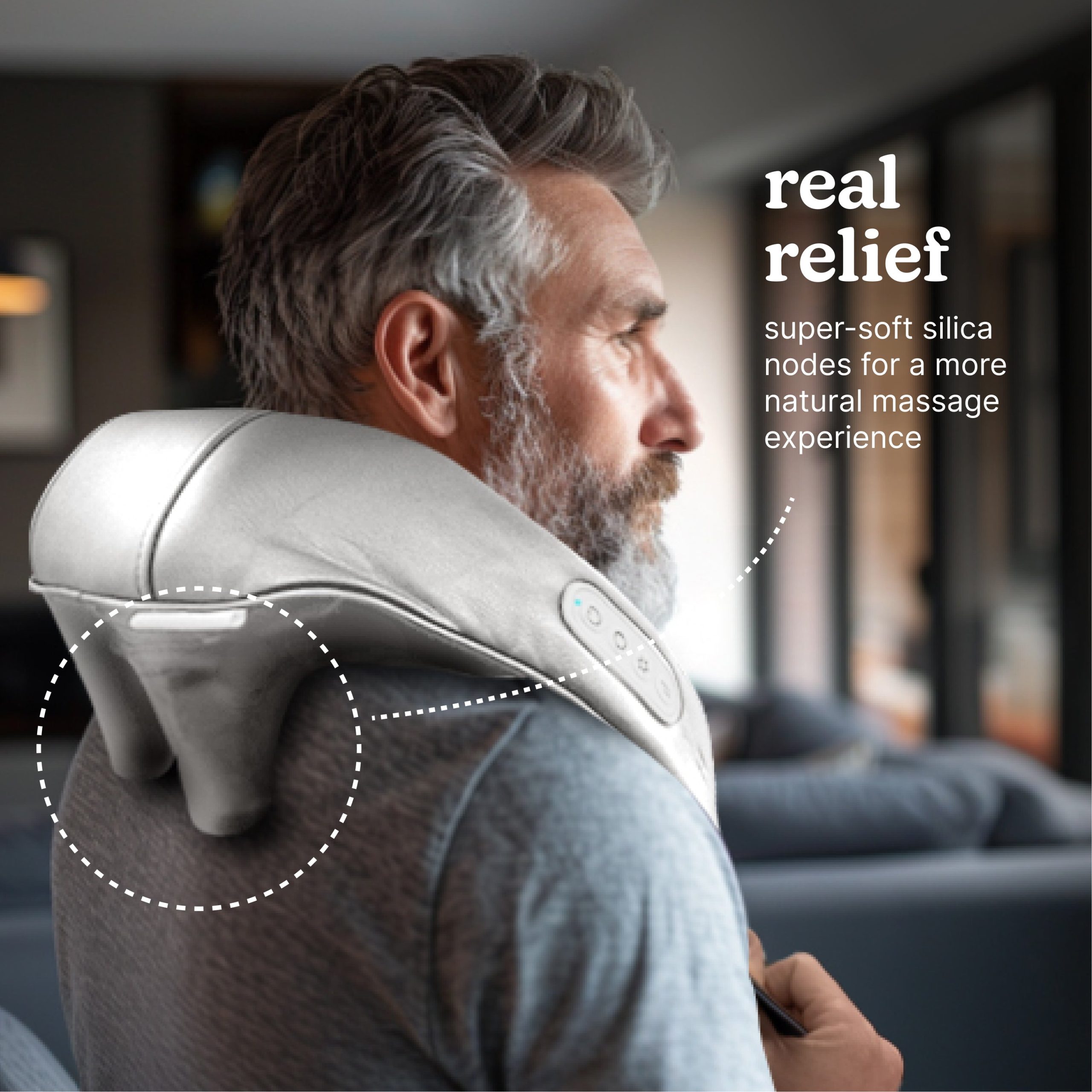 Deep Kneading Neck & Shoulder Massager with Heat - Image 7