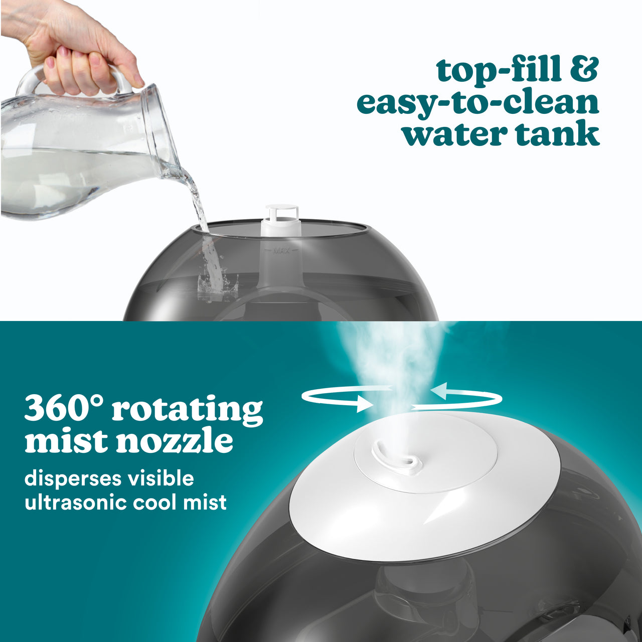 Homedics Ultrasonic Humidifier CMTF32 - Image 4