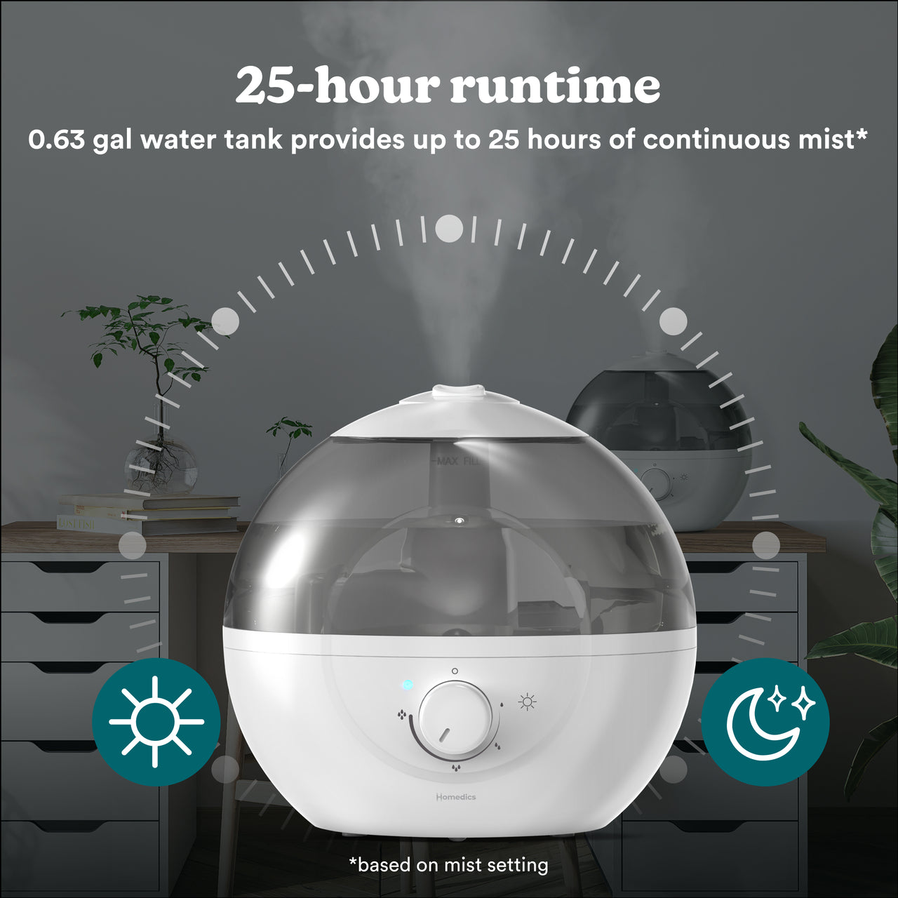 Homedics Ultrasonic Humidifier CMTF32 - Image 6