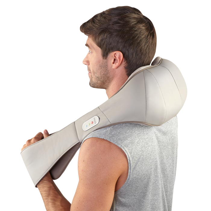 Quad Action Shiatsu Kneading Neck & Shoulder Massager With Heat - Image 4