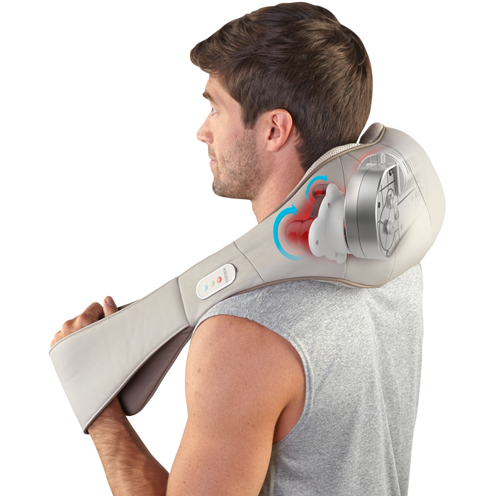 Quad Action Shiatsu Kneading Neck & Shoulder Massager With Heat - Image 5