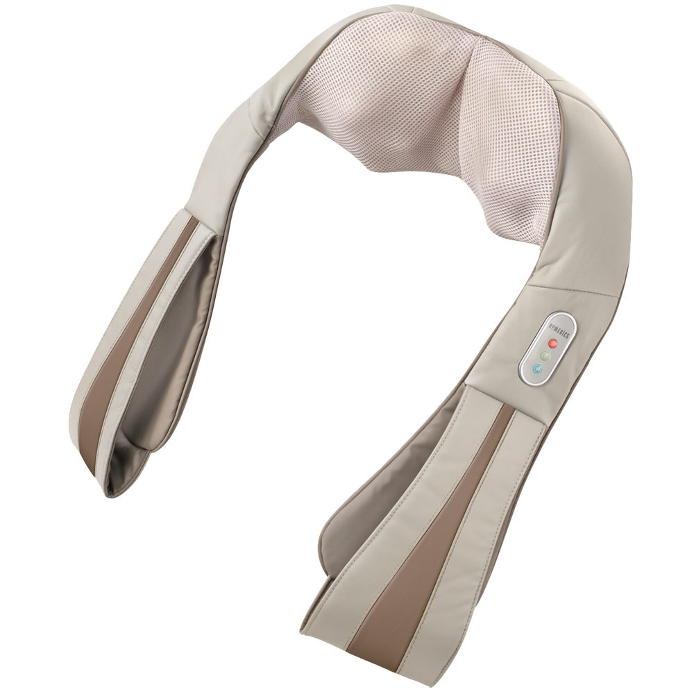 Quad Action Shiatsu Kneading Neck & Shoulder Massager With Heat